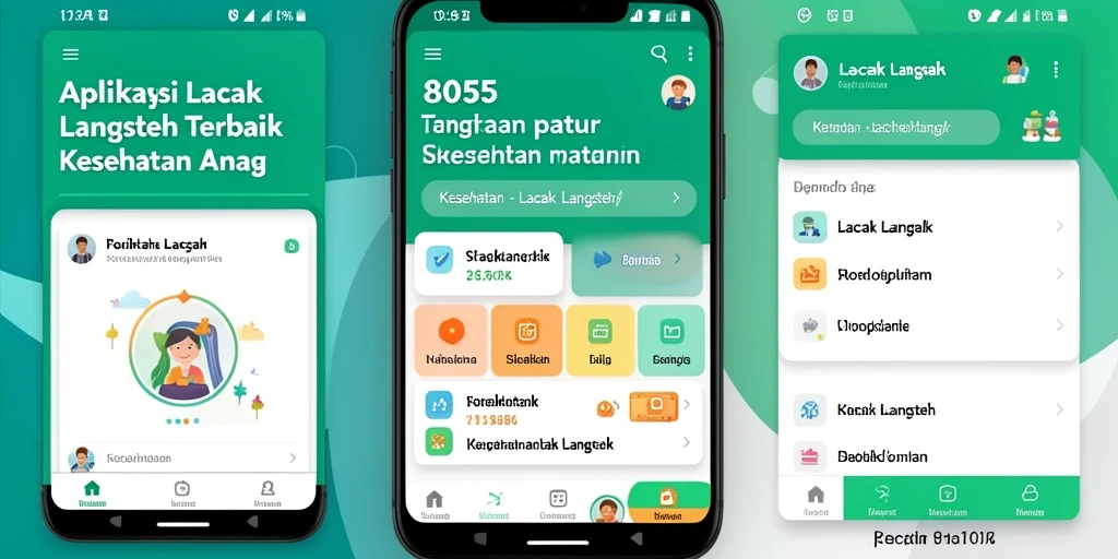 Tampilan antarmuka aplikasi Lacak Langkah 8055 yang informatif dan menarik.
