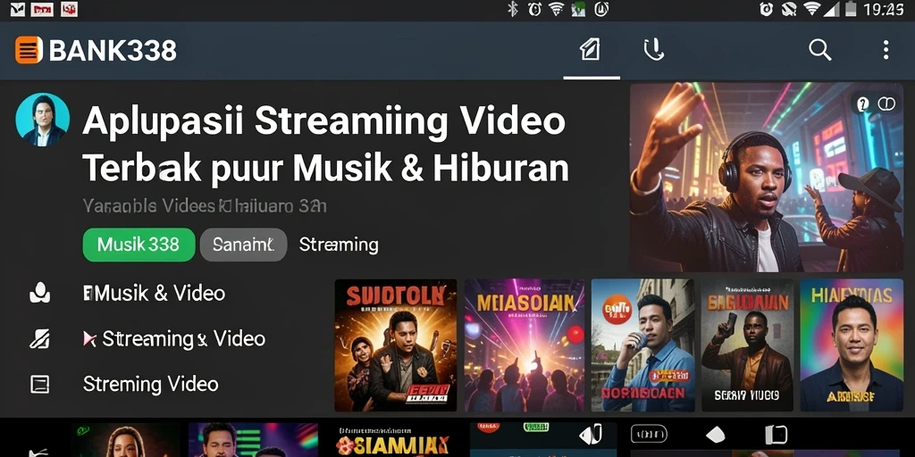 Tampilan antarmuka <strong>BANK338</strong> yang modern dan mudah digunakan untuk streaming video.