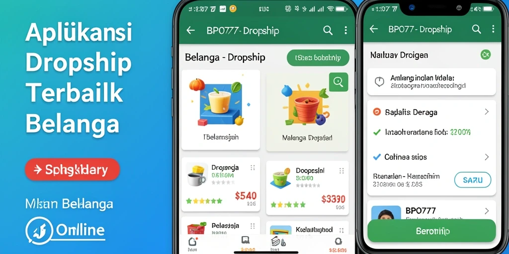 Antarmuka BPO777 yang intuitif untuk pengelolaan Dropship.