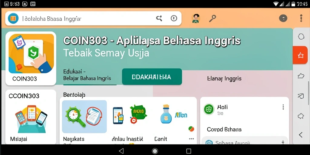 Tampilan antarmuka COIN303 yang interaktif dan user-friendly.
