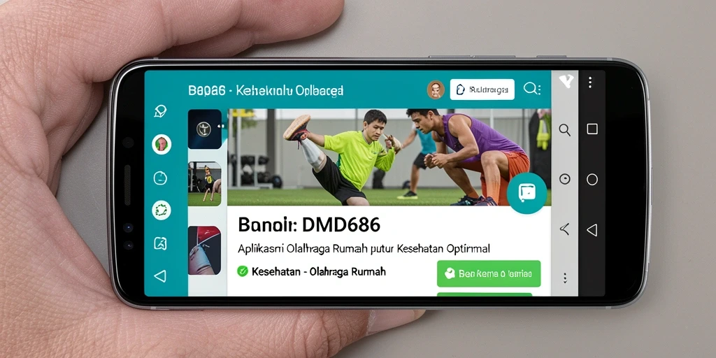Antarmuka aplikasi DMD686 yang sederhana dan mudah digunakan.