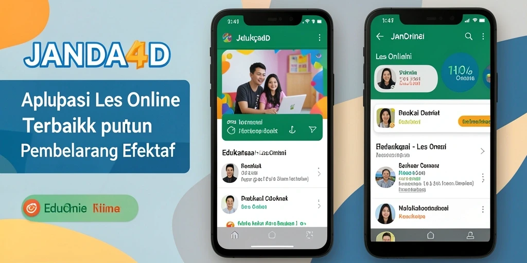 Antarmuka JANDA4D yang ramah pengguna untuk Les Online.