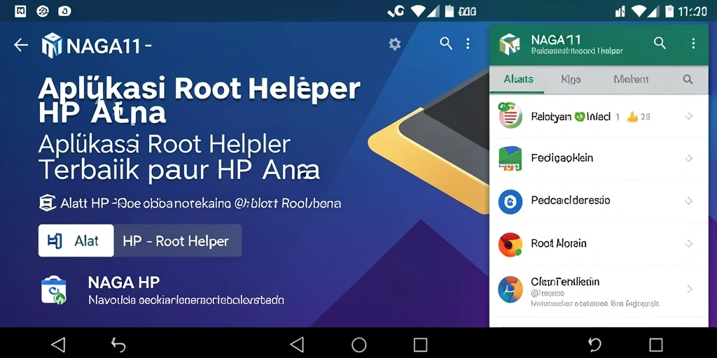 Antarmuka NAGA11 yang memudahkan proses rooting.