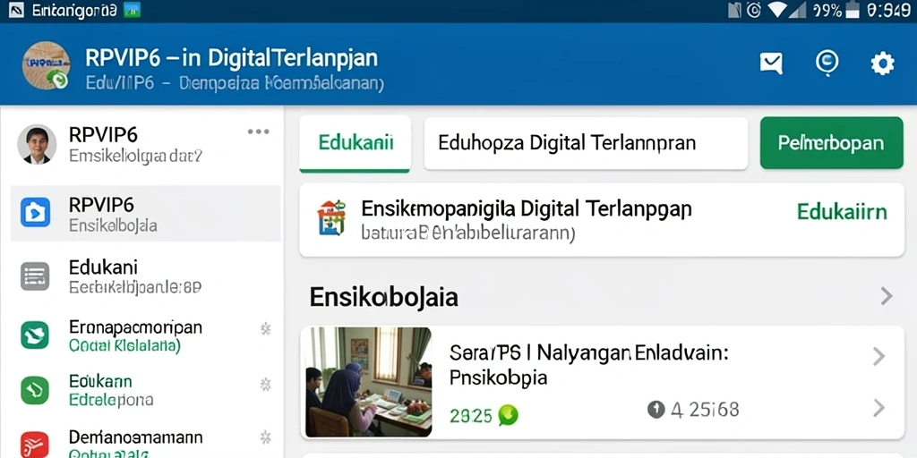 Antarmuka RPVIP6 yang menarik dan informatif.