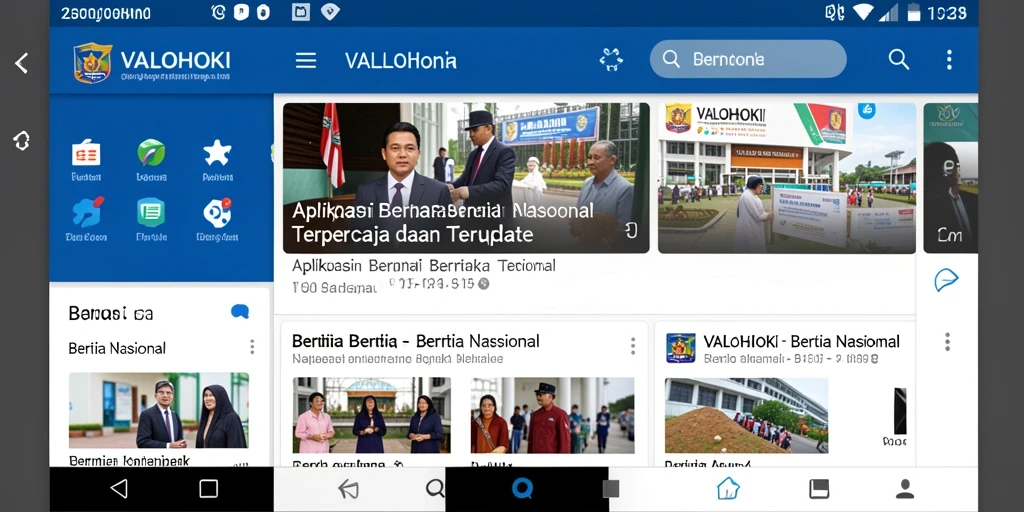 Antarmuka pengguna VALOHOKI yang sederhana dan informatif.
